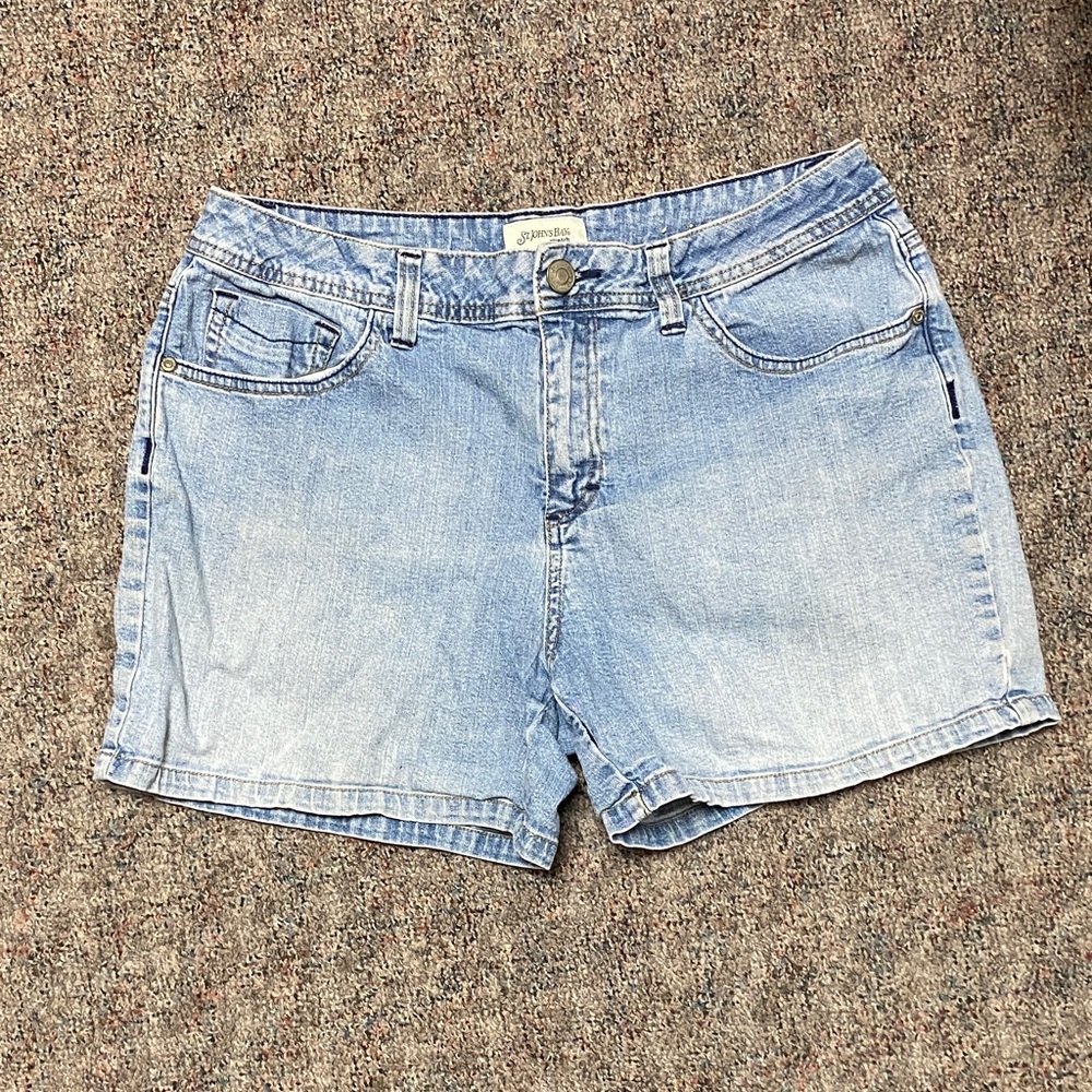St. John's Bay Light Blue Jean Shorts